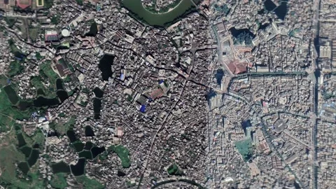 Zoom in from space and focus on China, Luoding 3D Animation. Stock Footage 157833952