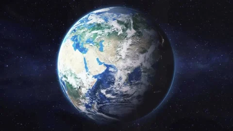 Zoom in from space and focus on Egypt Cairo. Background for travel intro Stock Footage 137781894
