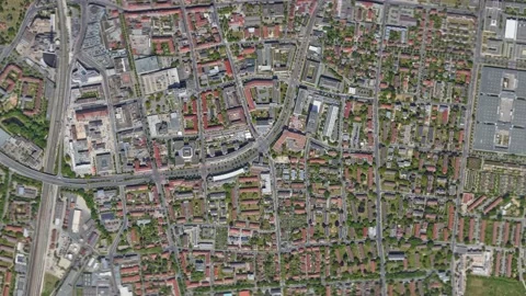 Zoom in from space and focus on Erlangen Germany. Stock Footage 144346124
