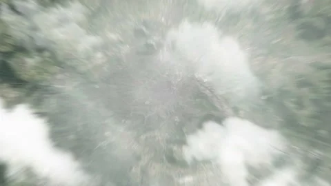 Zoom in from space and focus on Germany Stuttgart. 3D Animation. Stock Footage 143950190