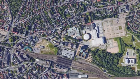 Zoom in from space and focus on Germany, Oldenburg. 3D Animation. Stock-Footage 153140108