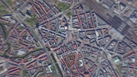 Zoom in from space and focus on Hanover Germany. Stock Footage 144346773
