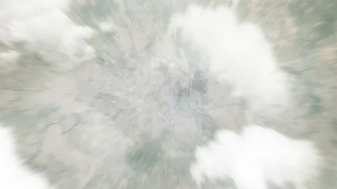 Zoom in from space and focus on India Delhi. 3D Animation. 스톡 동영상 143950259