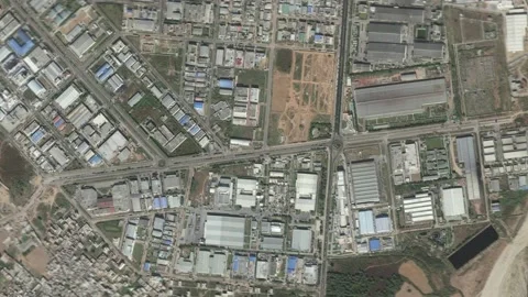 Zoom in from space and focus on India, Haridwar. 3D Animation. Stock Footage 160252603