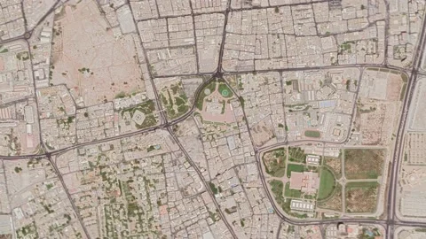 Zoom in from space and focus on Manama, Bahrain. 3D Animation. Stock Footage 148462561