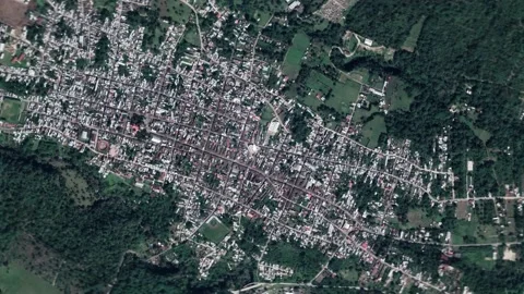 Zoom in from space and focus on Mexico, Hiko 3D Animation. Stock Footage 157527211
