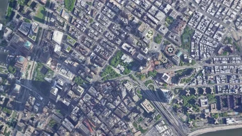 Zoom in from space and focus on New York USA. 3D Animation. Stock-Footage 143306363