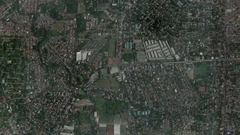 Zoom in from space and focus on Philippines Kalookan. 3D Animation. Video stock 146680975