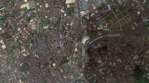 Zoom in from space and focus on Philippines, Valenzuela. 3D Animation. Video stock 151455760