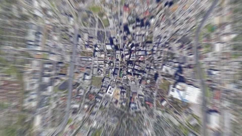 Zoom in from space and focus on San Antonio Texas USA. 3D Animation. Video stock 143308064
