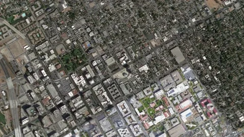 Zoom in from space and focus on San Jose California USA. 3D Animation. Stock Footage 143308571