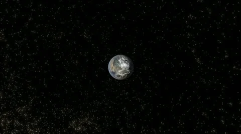 Zoom in from space to clouds Video stock 18815655