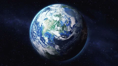 Zoom in from space down to a city on Earth. Stock-Footage 47606476