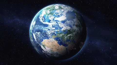 Zoom in from space down to a city on Earth. Stock-Footage 47617856