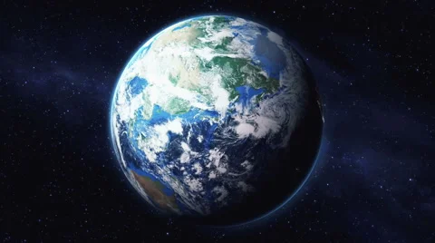 Zoom in from space down to a city on Earth. Stock-Footage 47620220