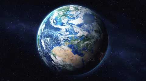 Zoom in from space down to a city on Earth. Stock-Footage 47622911