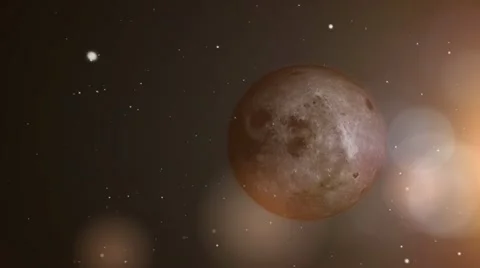 Zoom Space from the Moon to Earth Stock Footage 12104397