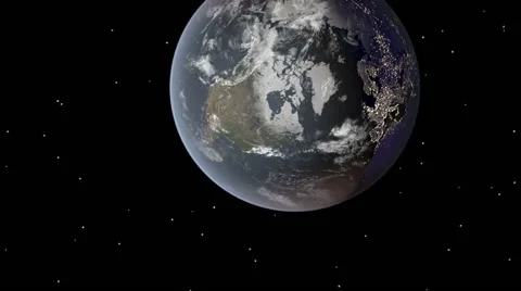 Zoom in from space to Washington DC clouds Video stock 50578201