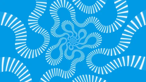 Zoom Into Strings Threads of Lines Blue Mask Stock-Footage 139740324