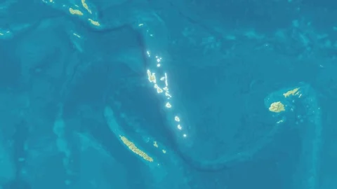 Zoom In On Stylized Map Vanuatu Stock Footage 314272320