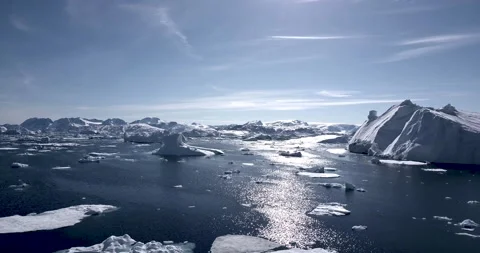Zoom toward iceberg Stock Footage 138240218