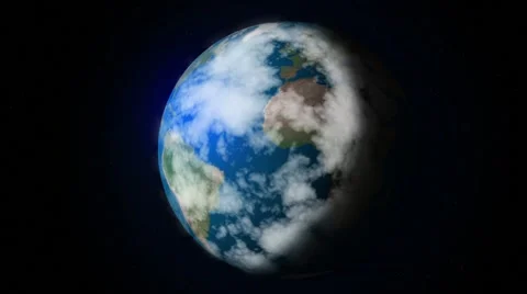 Zoom towards the Earth Stockbeeldmateriaal 44348463