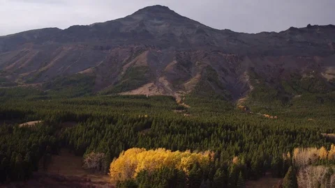 Zoom Towards Mountain Stock Footage 72718847