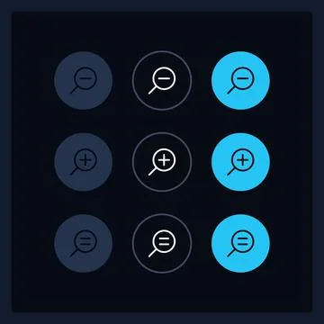 Zoom UI elements kit 스톡 일러스트
