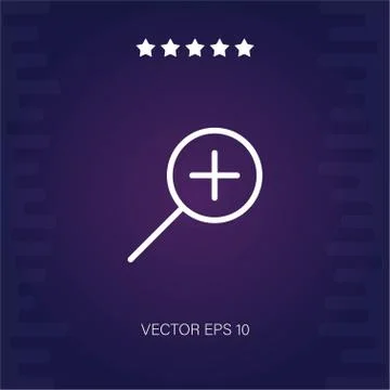 Zoom in vector icon Ilustração Stock