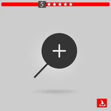 Zoom vector icon Stock Illustration