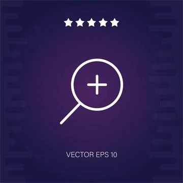 Zoom in vector icon Stock Illustration