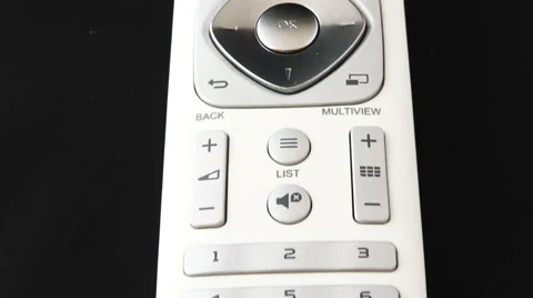 Zoom in on a white remote Stock Footage 47244143