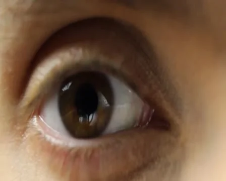 Zoom In To Wide Open Eye Stock Footage 32687037