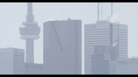 Zoomed in CN tower toronto Vidéo 57128650