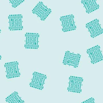 Zoomed pcb layers stack glyph seamless pattern Stock Illustration