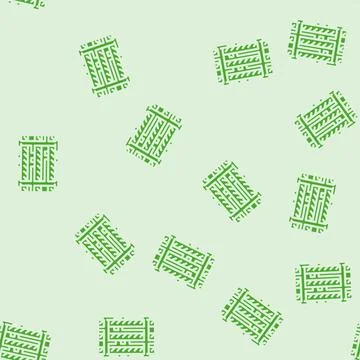 Zoomed pcb layers stack glyph vector seamless pattern Stock Illustration