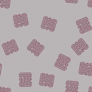 Zoomed pcb layers stack line seamless pattern Stock Illustration
