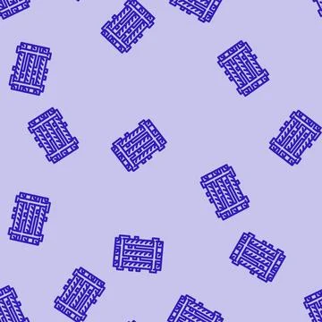 Zoomed pcb layers stack line vector seamless pattern Illustrazione stock