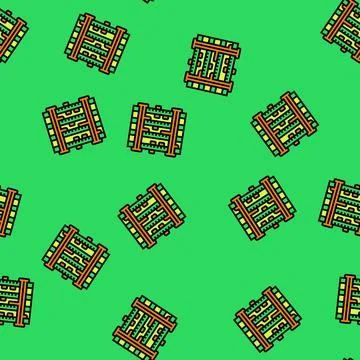 Zoomed pcb layers stack vector seamless pattern 库存插图