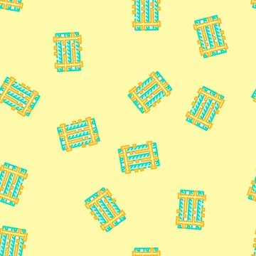 Zoomed pcb layers stack vector seamless pattern Stock Illustration