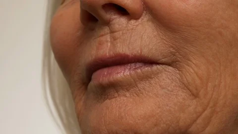 Zoomed smile Stock Footage 107749533