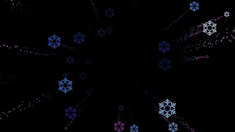 Zoomer Flakes 2 Looping Animation Stock Footage 73312175