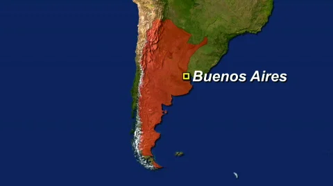 Zooming into Argentina Stock Footage