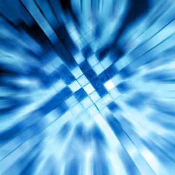 Zooming into blue background Ilustração Stock