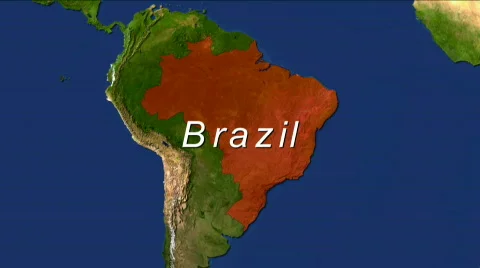 Zooming into Brazil Stock Footage 449004