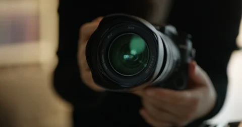 Zooming camera lenses Video stock 97988246