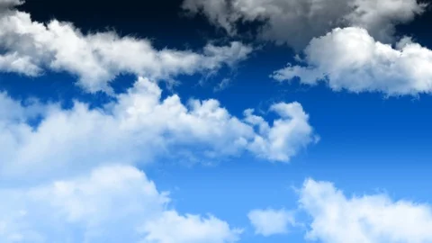 Zooming clouds on the blue sky Video stock 101027554