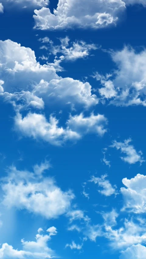 Zooming clouds on the blue sky Video stock 280212646
