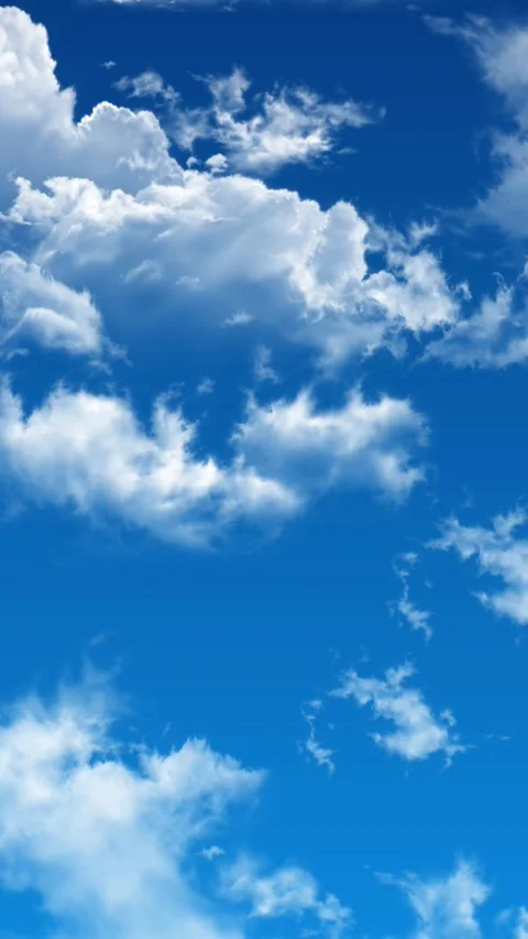 Zooming clouds on the blue sky Stock Footage 280212660