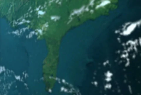 Zooming from earth. NTSC. Stock Footage